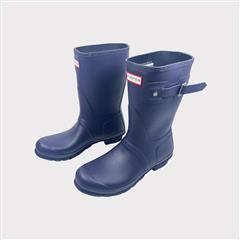 HUNTER Original Short Women's Rain Boots Size 10 Aubergine